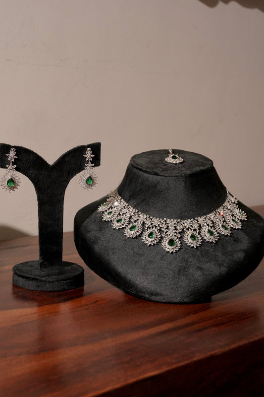 LINA- Diamanté Accent Necklace Set