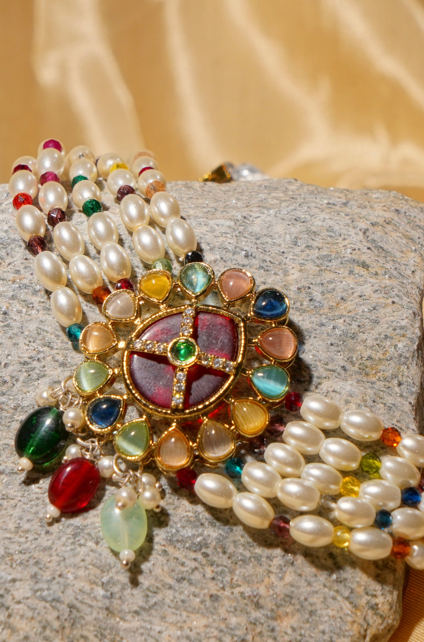 AYESHA- Kundan & Moissanite Choker Set