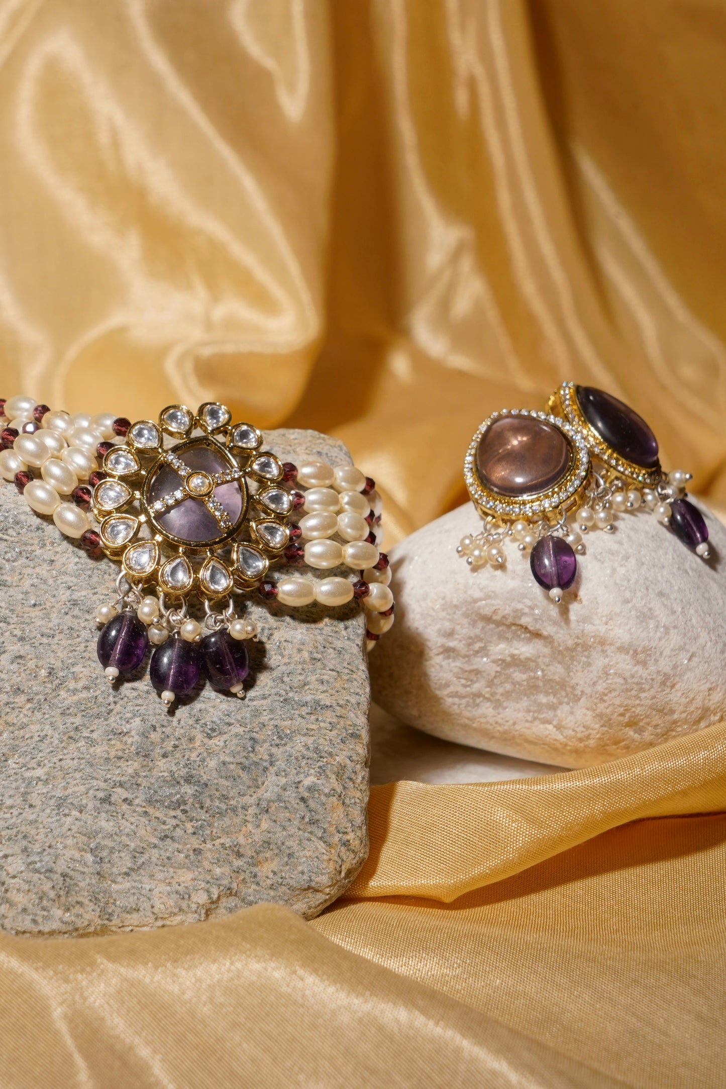 AYESHA- Kundan & Moissanite Choker Set