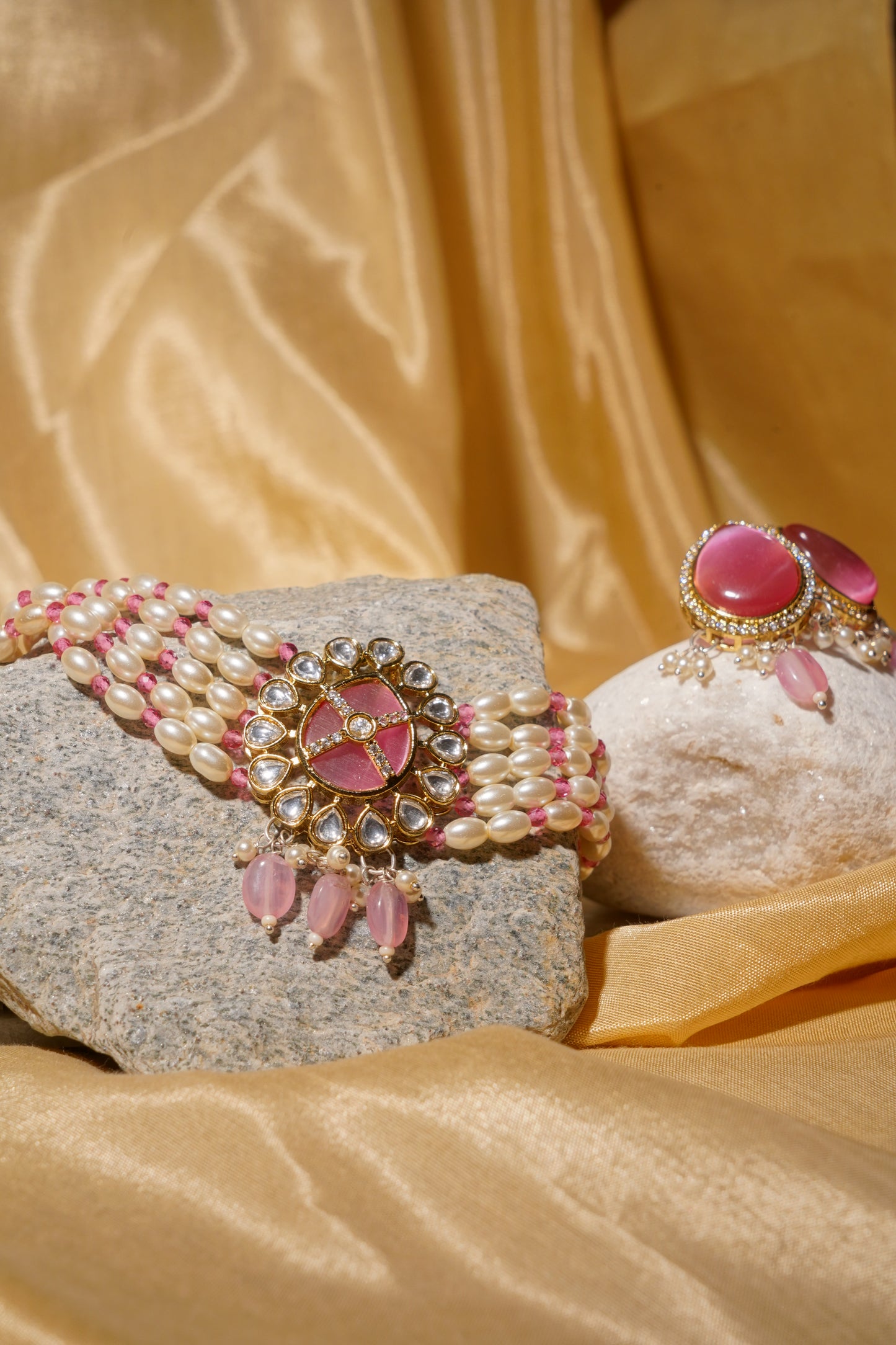 AYESHA- Kundan & Moissanite Choker Set