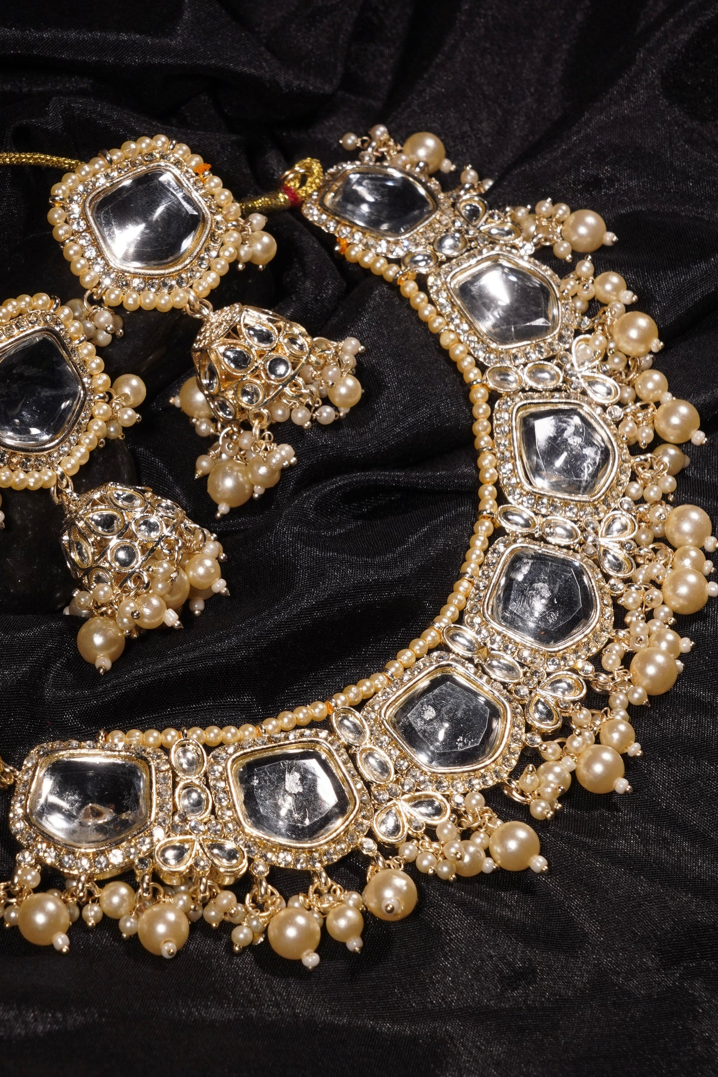 SANIYA- Gold Plated Polki Set