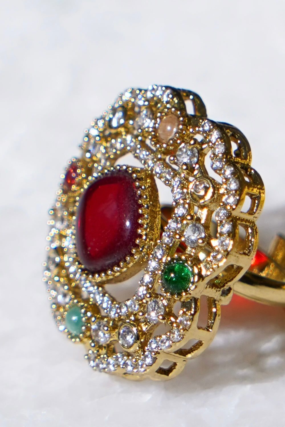 Sona- Moissanite Adjustable Ring