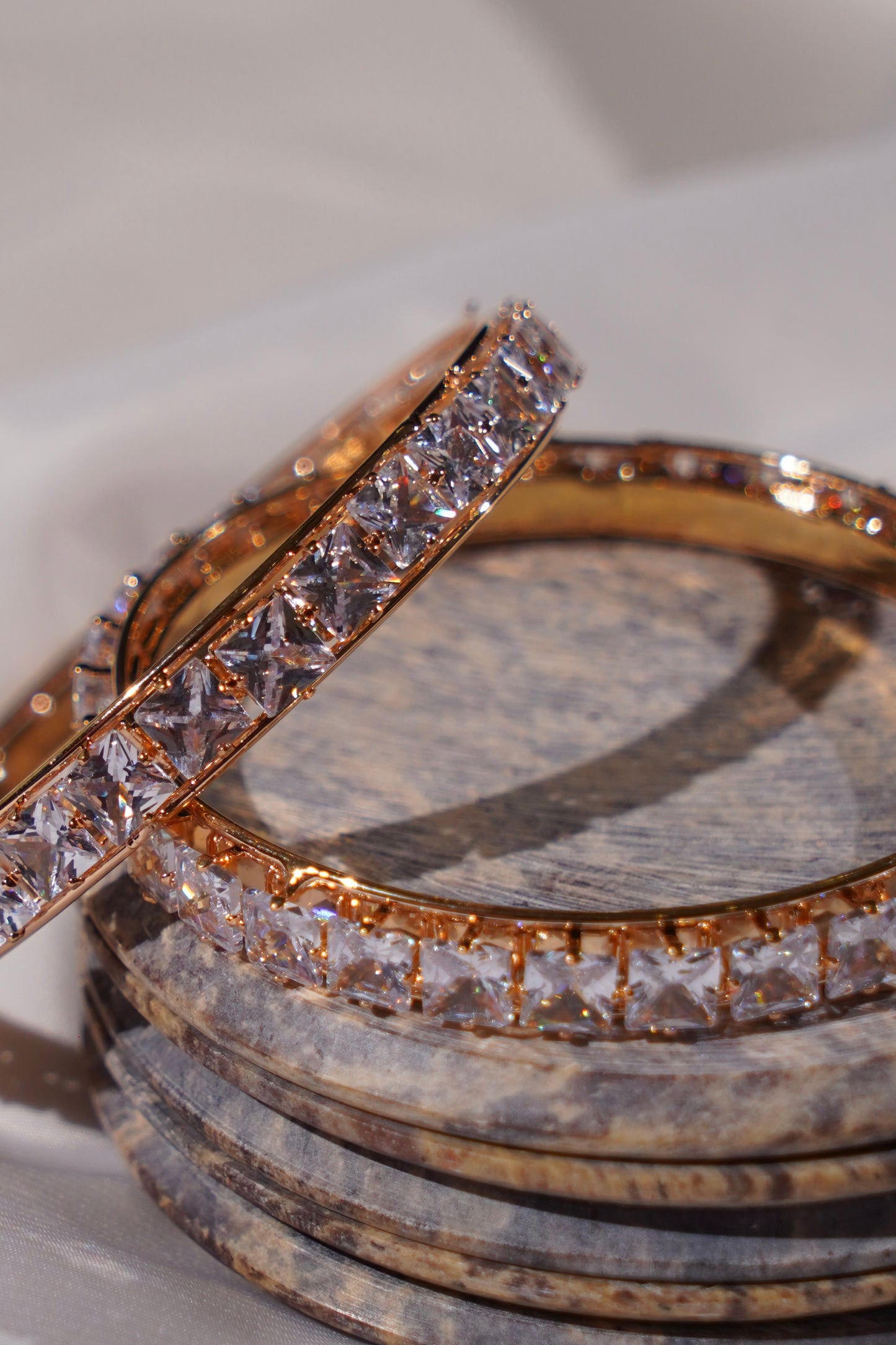 PREET- Silver AD Bangles (Set of 2)