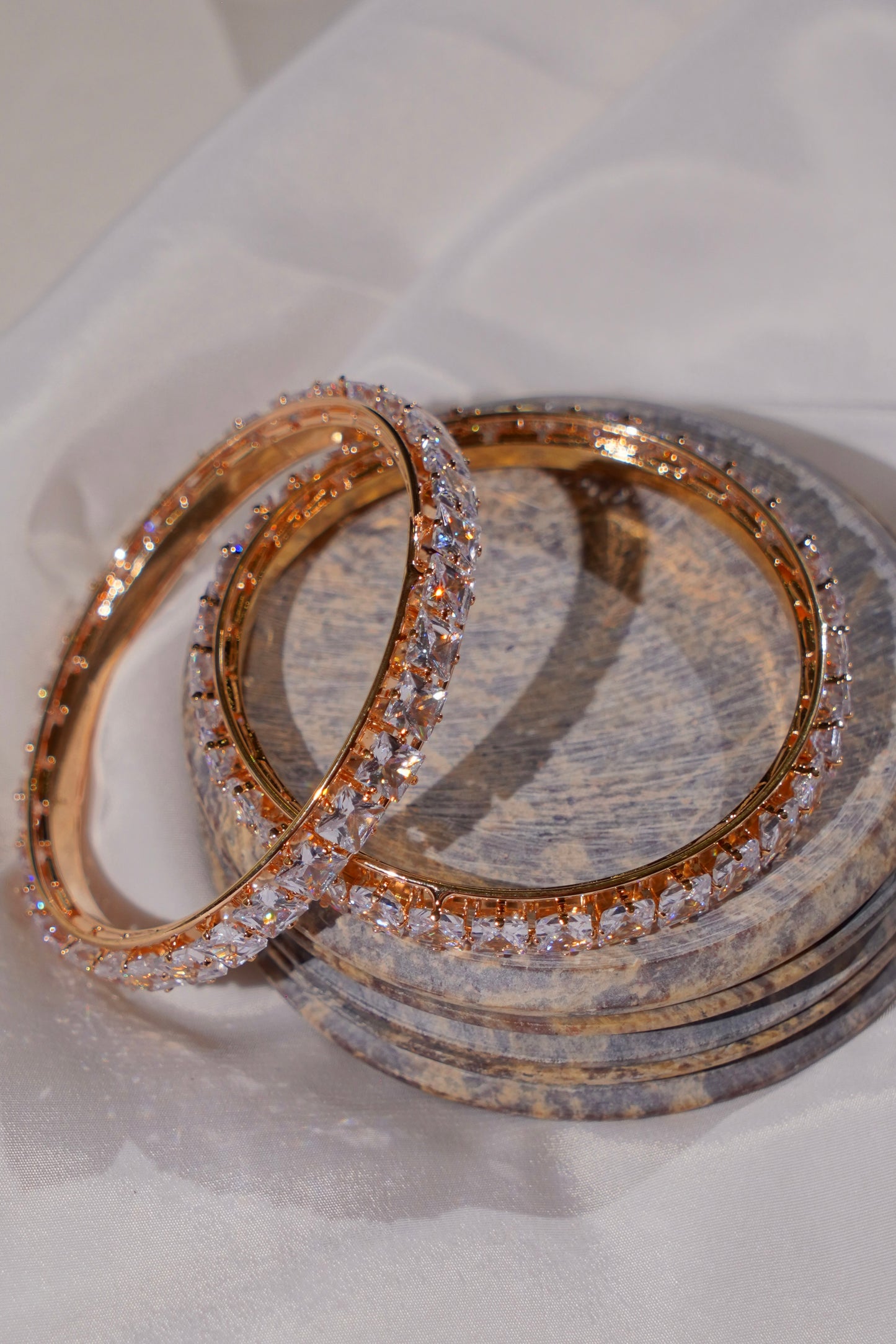 PREET- Silver AD Bangles (Set of 2)