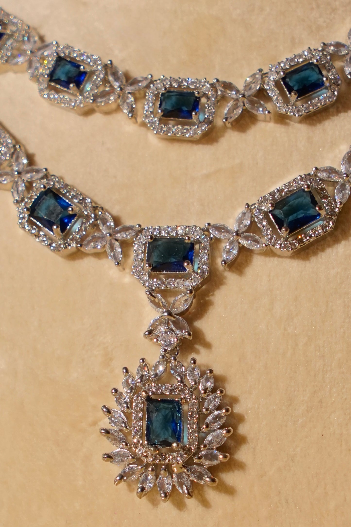 ZARA- Diamanté Accent Necklace Set