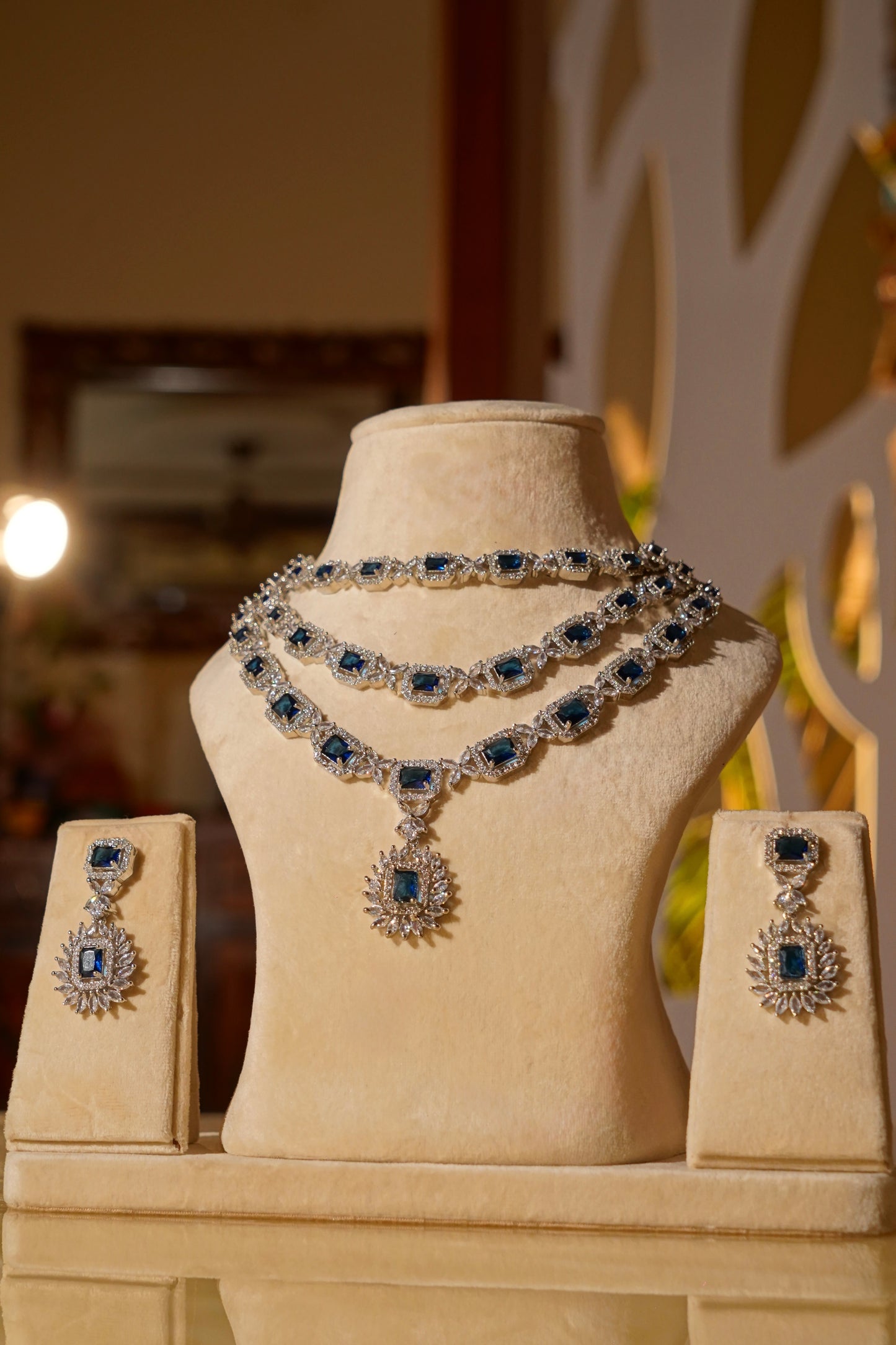 ZARA- Diamanté Accent Necklace Set