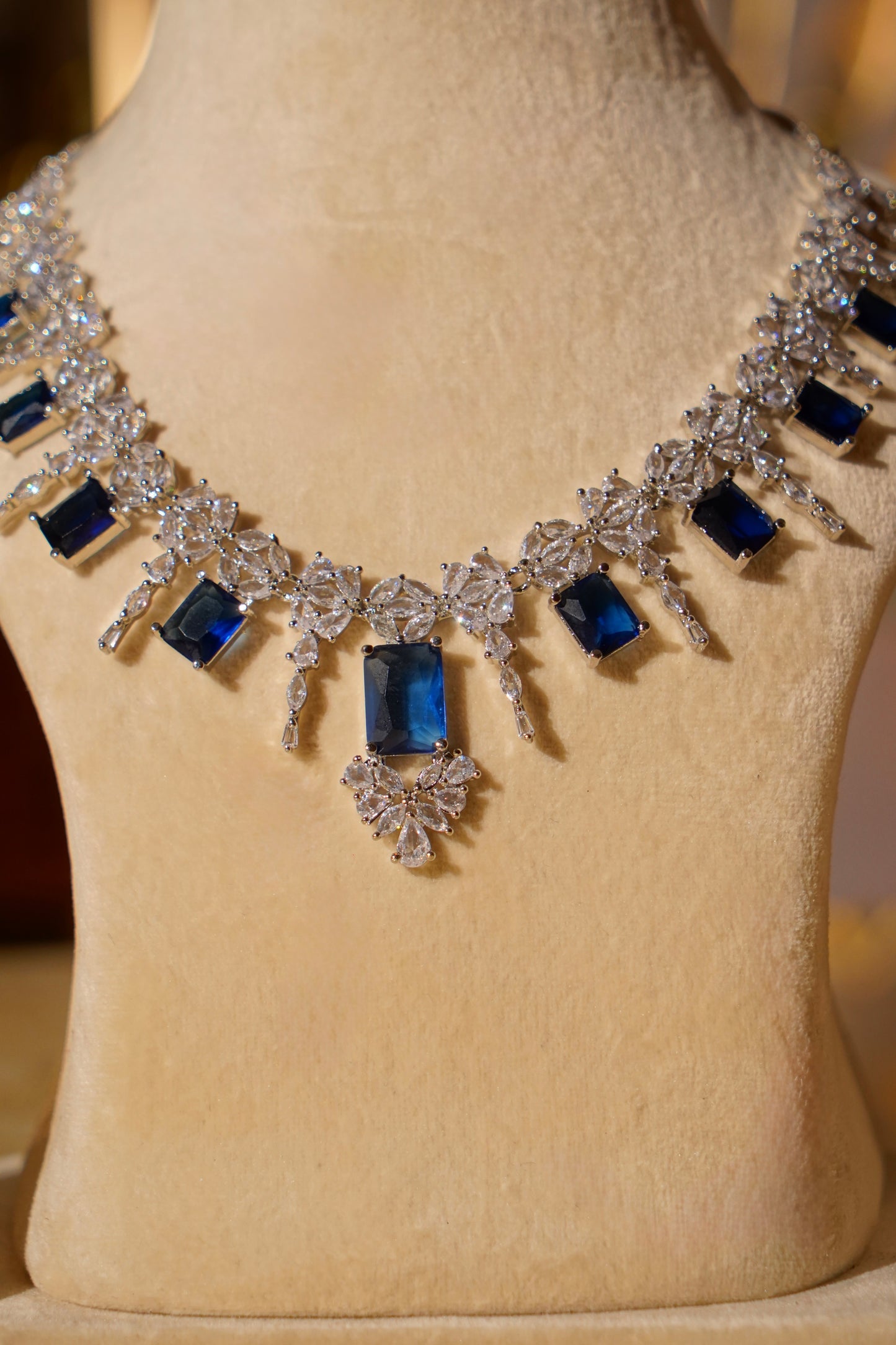 ZINA- Diamanté Accent Necklace Set