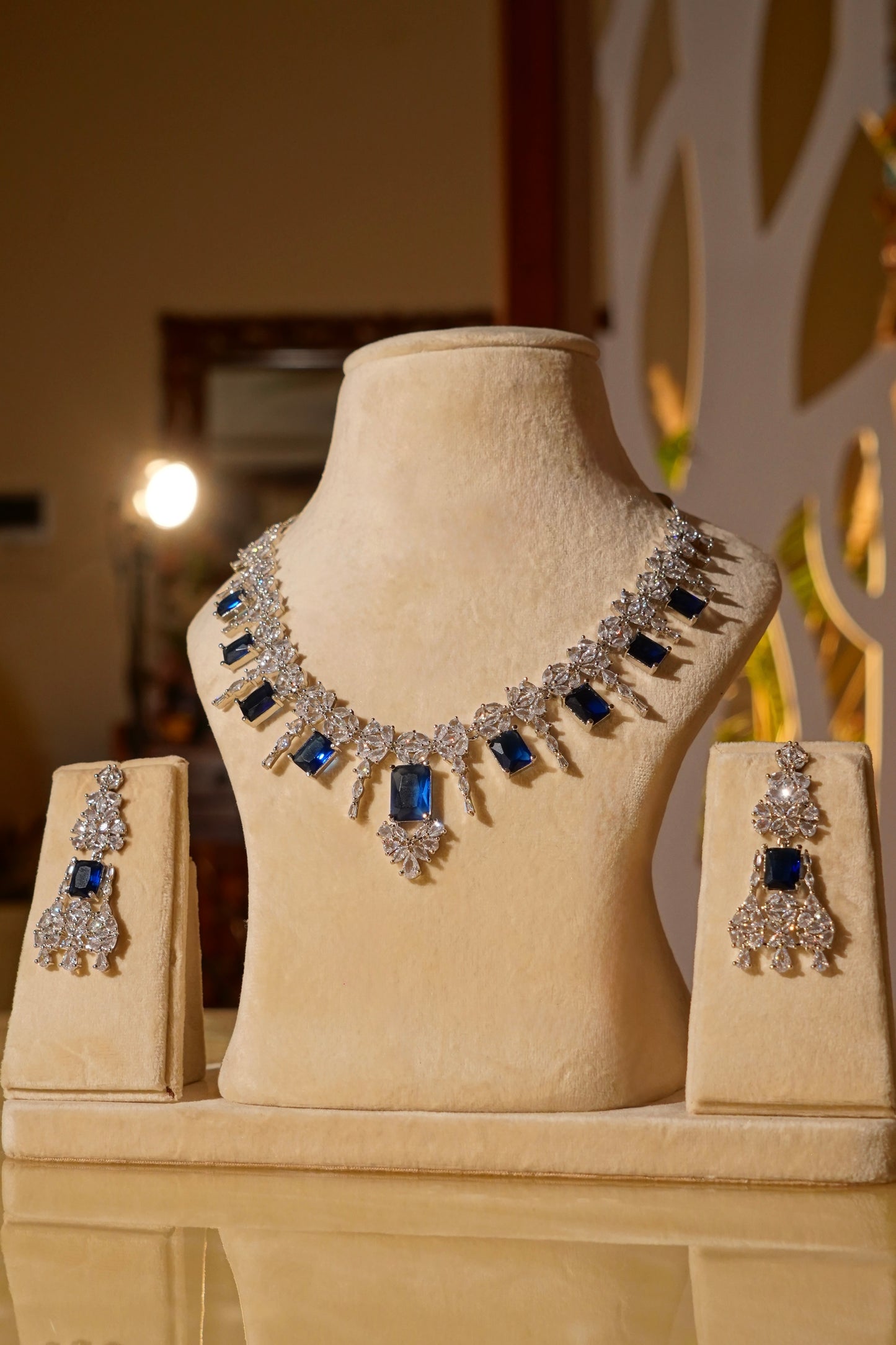 ZINA- Diamanté Accent Necklace Set