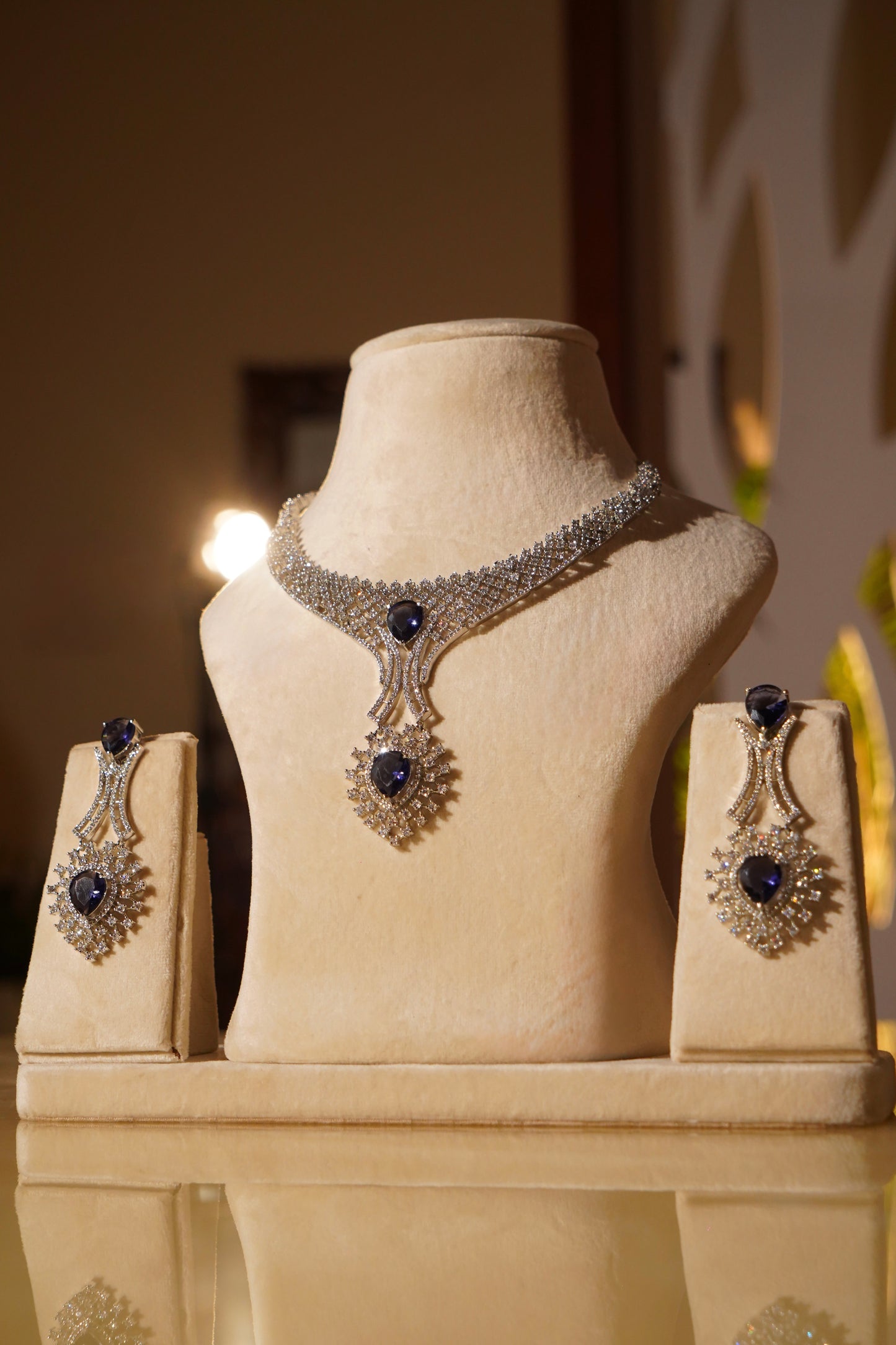 ALINA- Diamanté Accent Choker Set