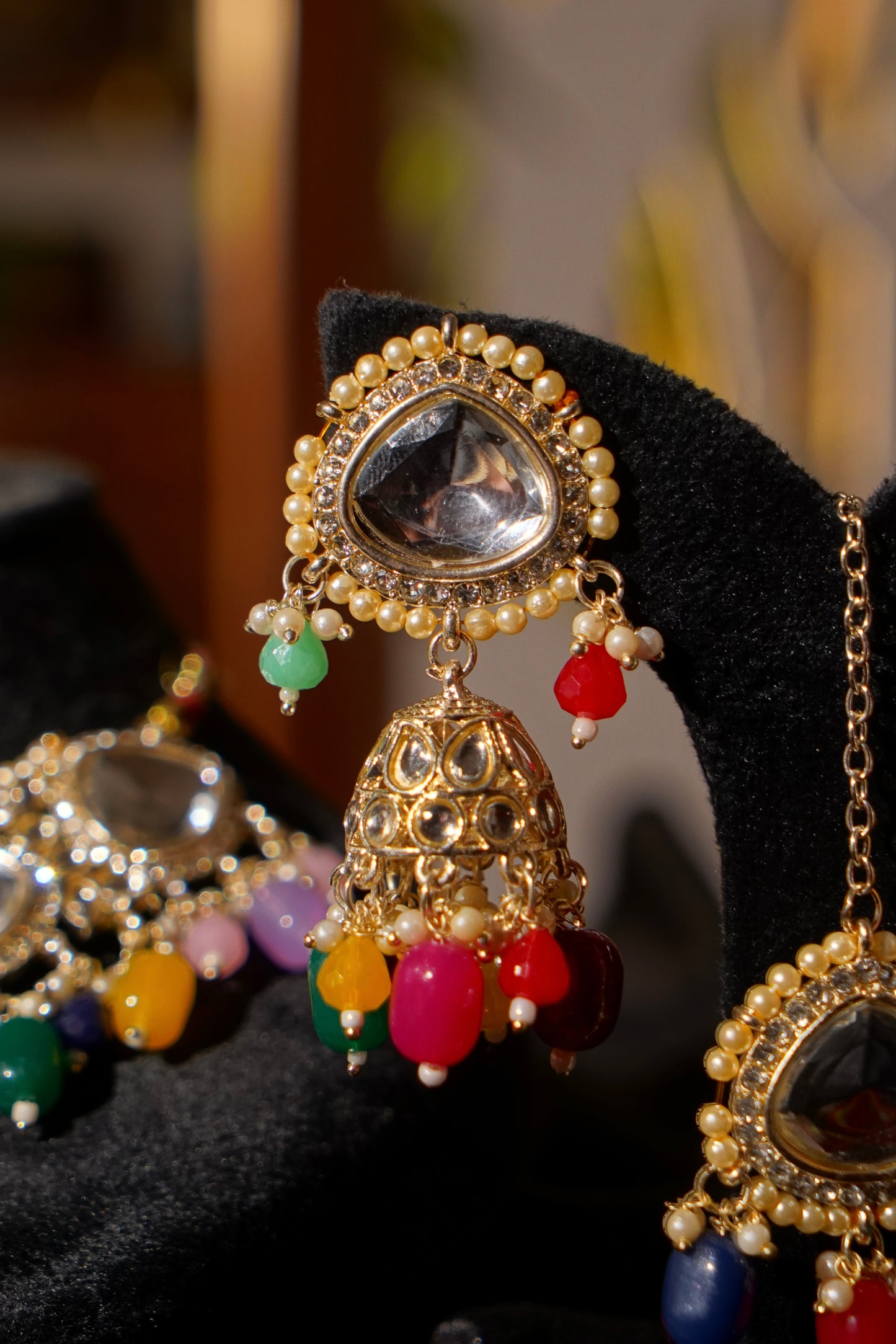 SANIYA- Gold Plated Polki Set