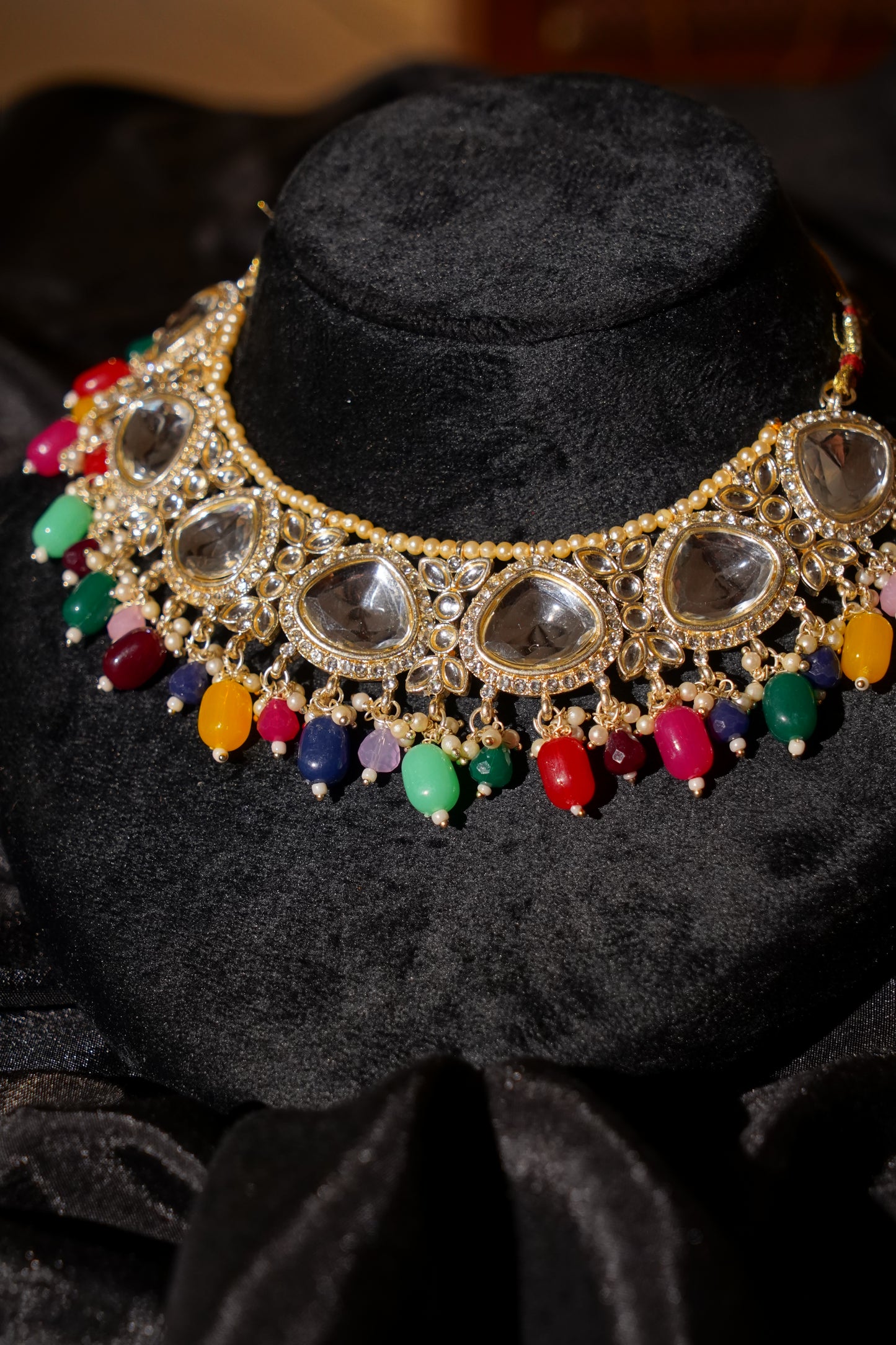 SANIYA- Gold Plated Polki Set