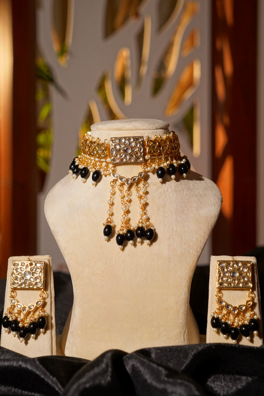 ISRA- Gold Kundan Choker Set