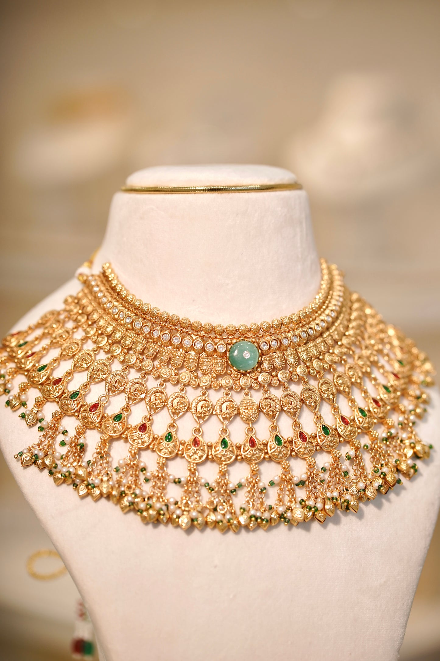 BANO Antique Necklace Set, view 3 — AFREEN by toor