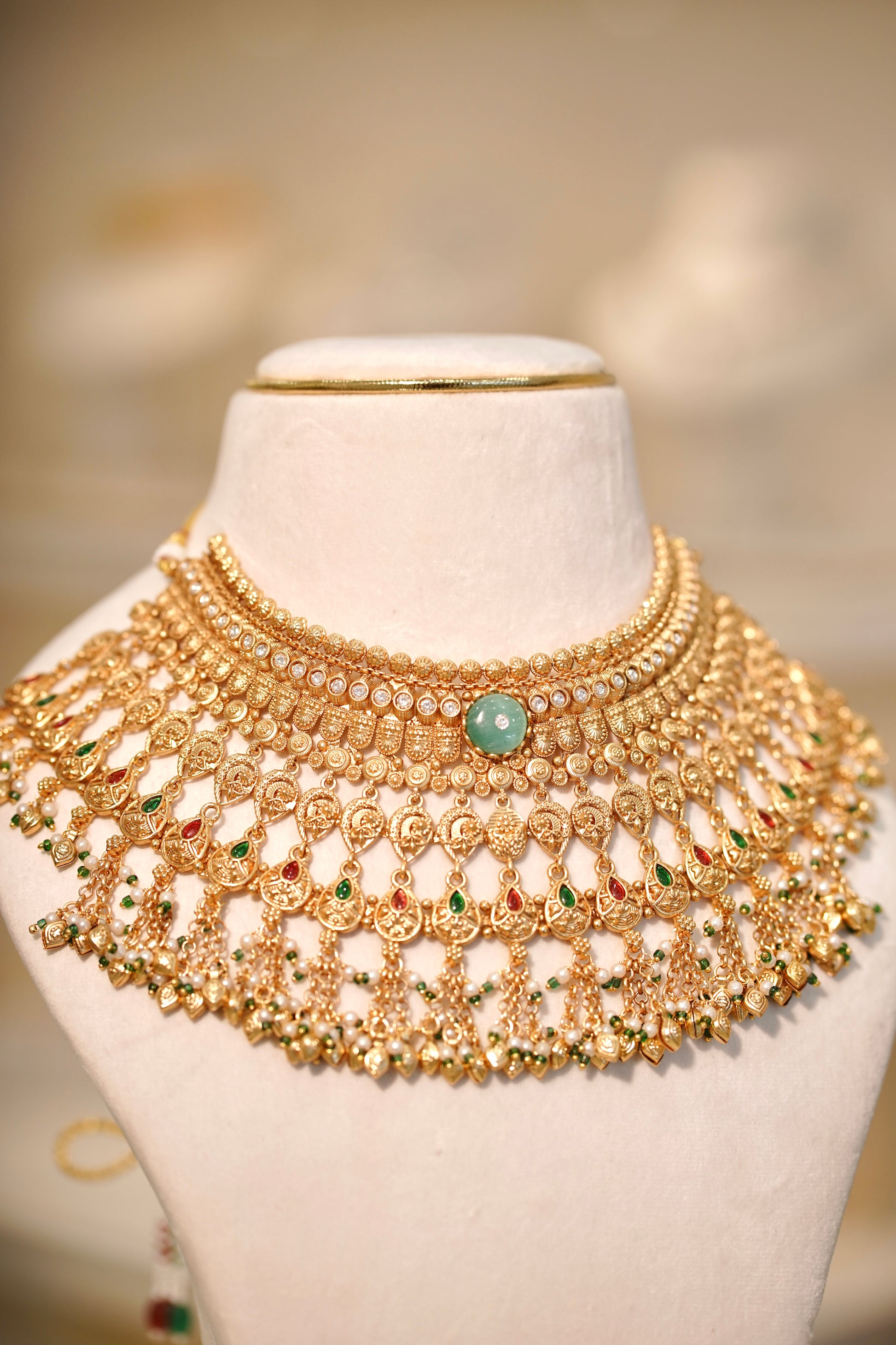 BANO Antique Necklace Set, view 3 — AFREEN by toor