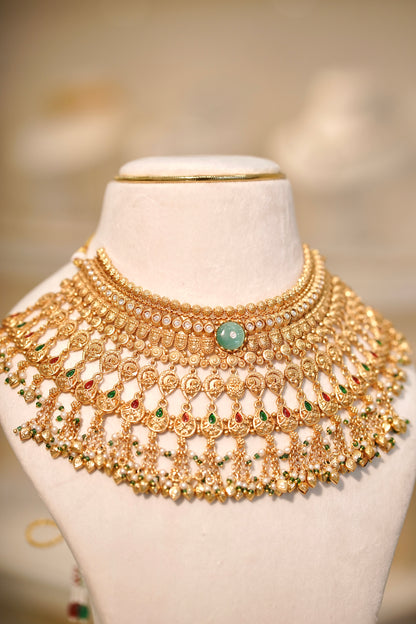BANO Antique Necklace Set, view 3 — AFREEN by toor