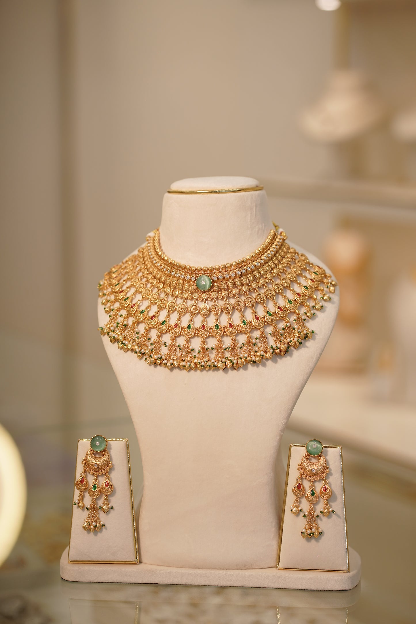 BANO Antique Necklace Set, view 2 — AFREEN by toor