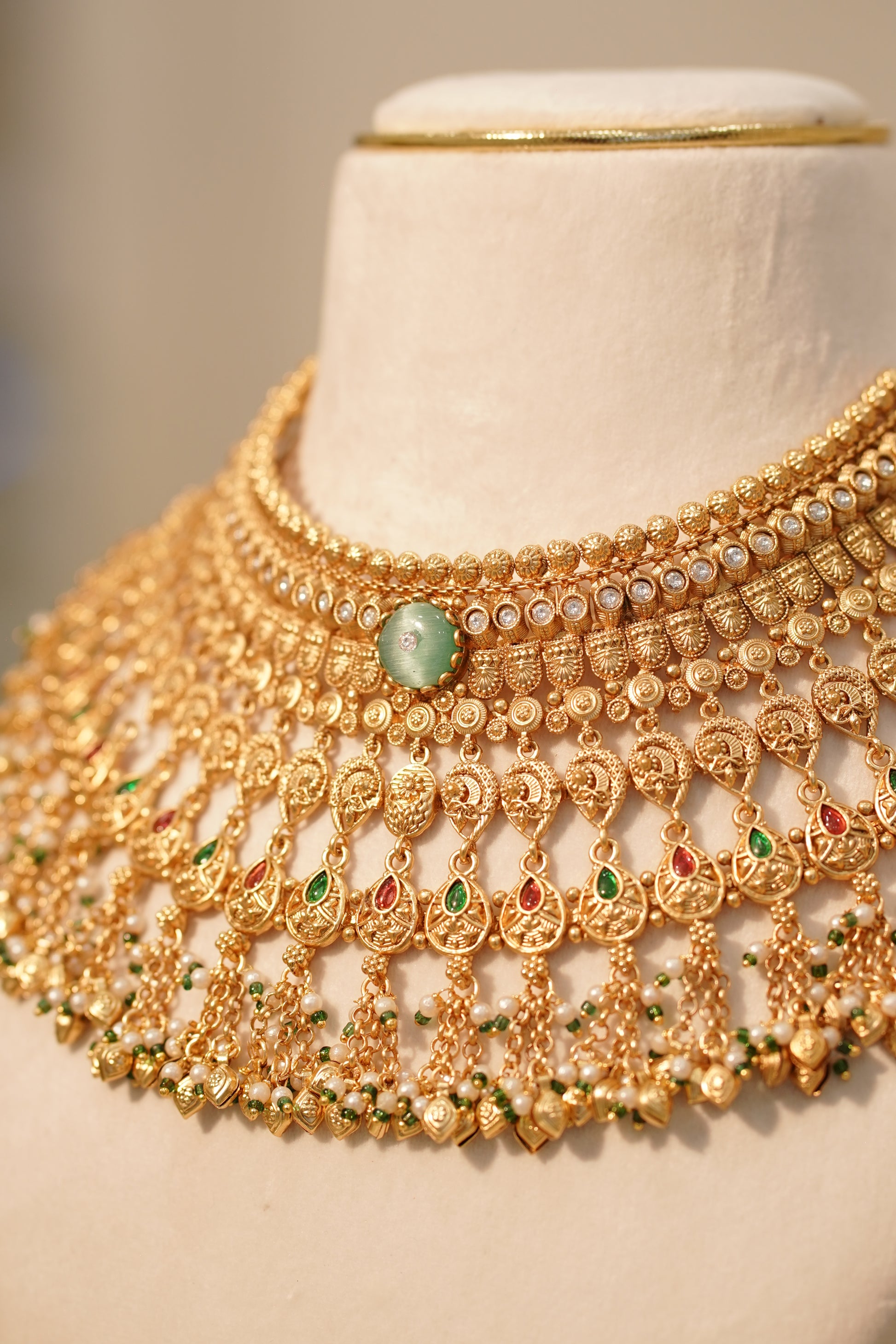 BANO Antique Necklace Set, view 4 — AFREEN by toor