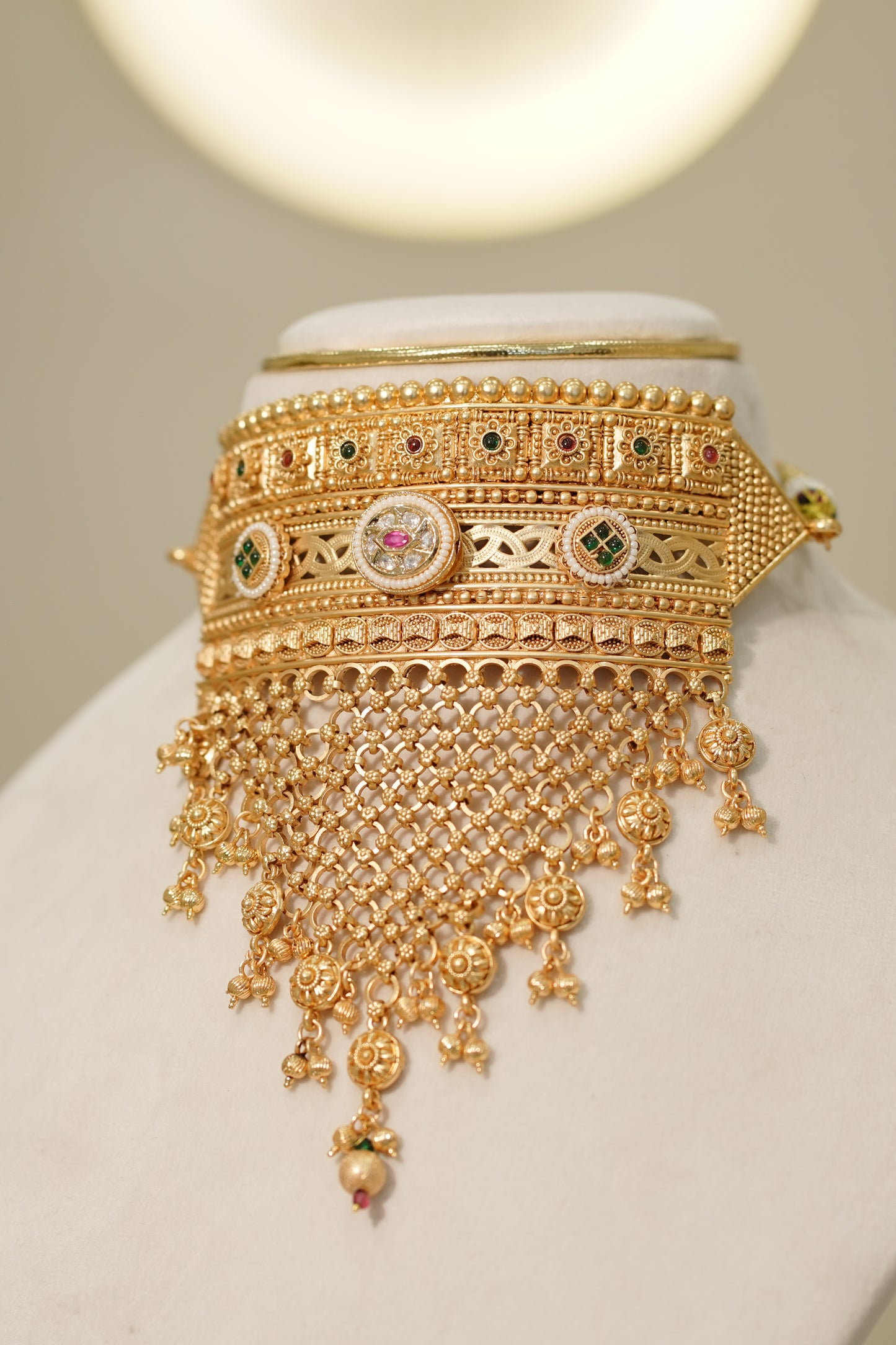 BILLO Antique Choker Set, view 2 — AFREEN by toor