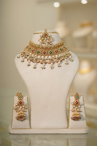 MOTI Antique Necklace Set — AFREEN by toor