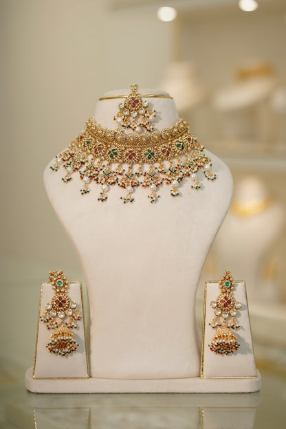 MOTI Antique Necklace Set — AFREEN by toor