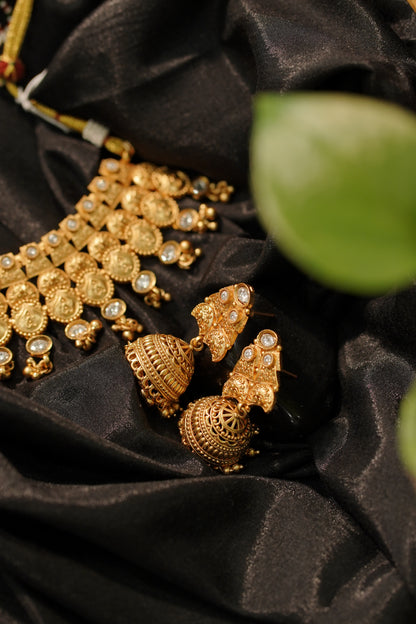 FATIMA Antique Choker Set, view 2 — AFREEN by toor