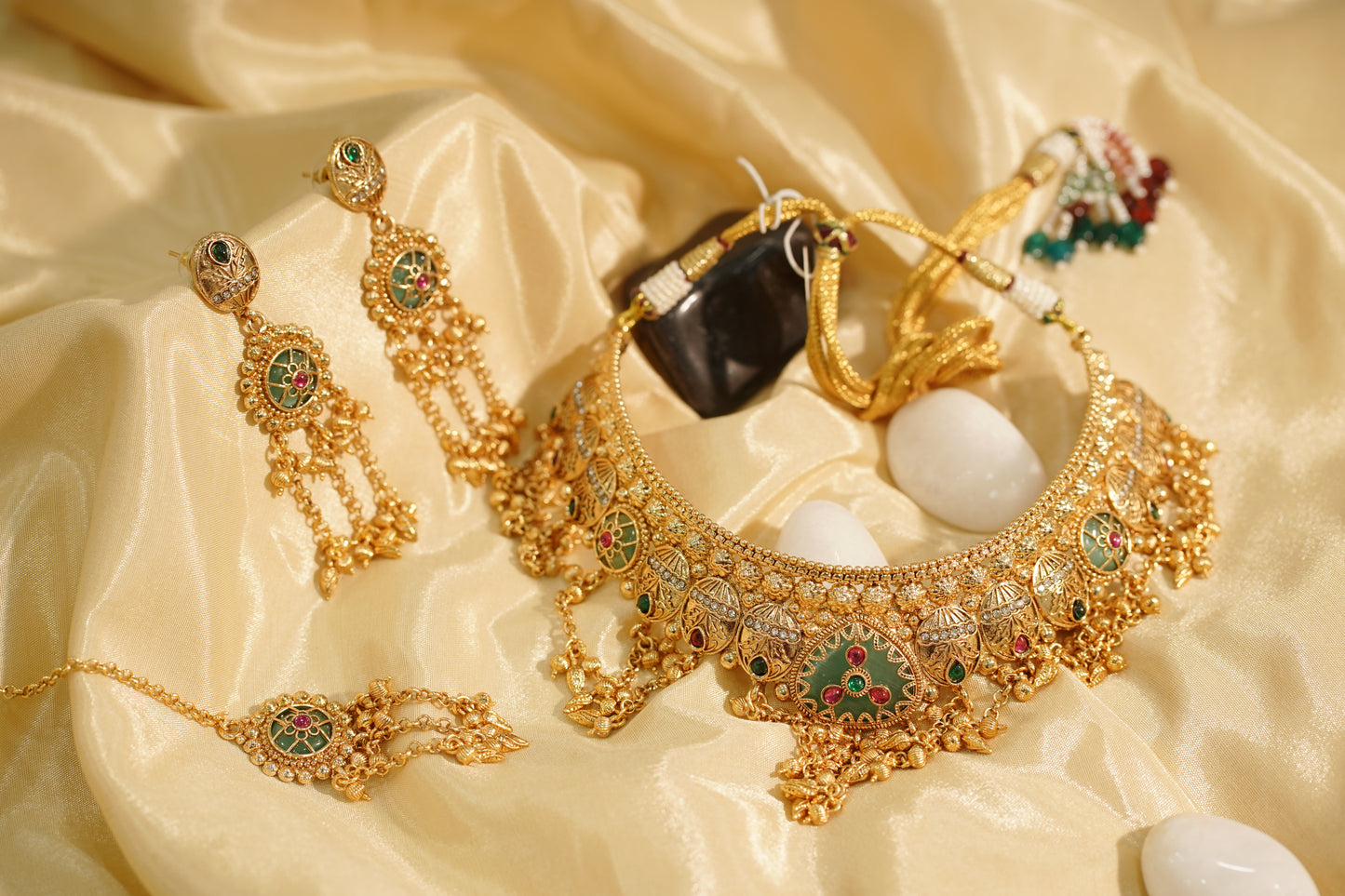 SEHAJ Necklace Set, view 3 — AFREEN by toor