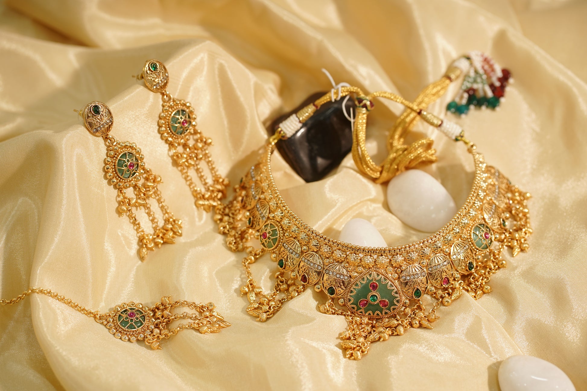SEHAJ Necklace Set, view 3 — AFREEN by toor