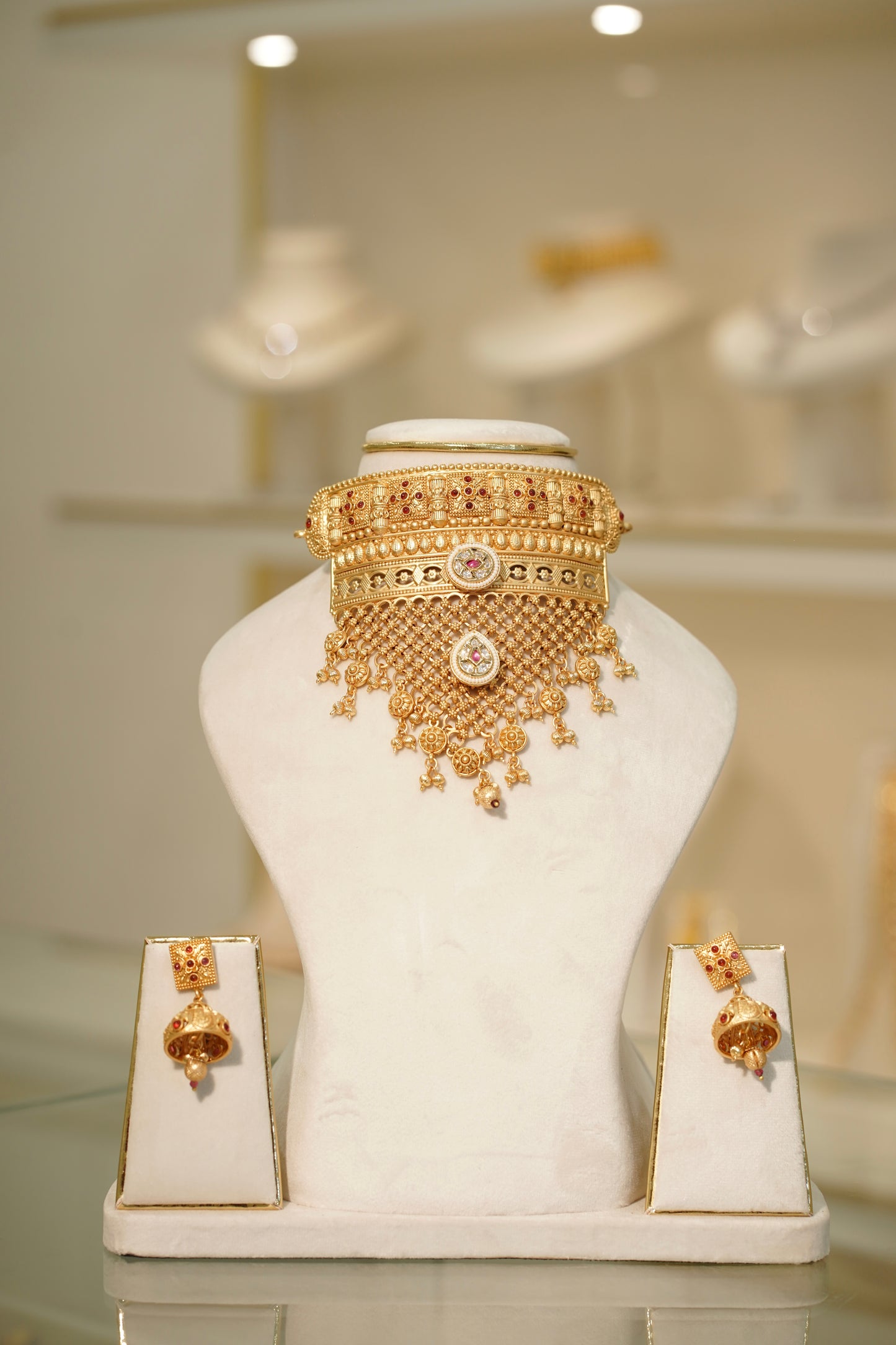 FATIMA Gold Collar Set — AFREEN by toor