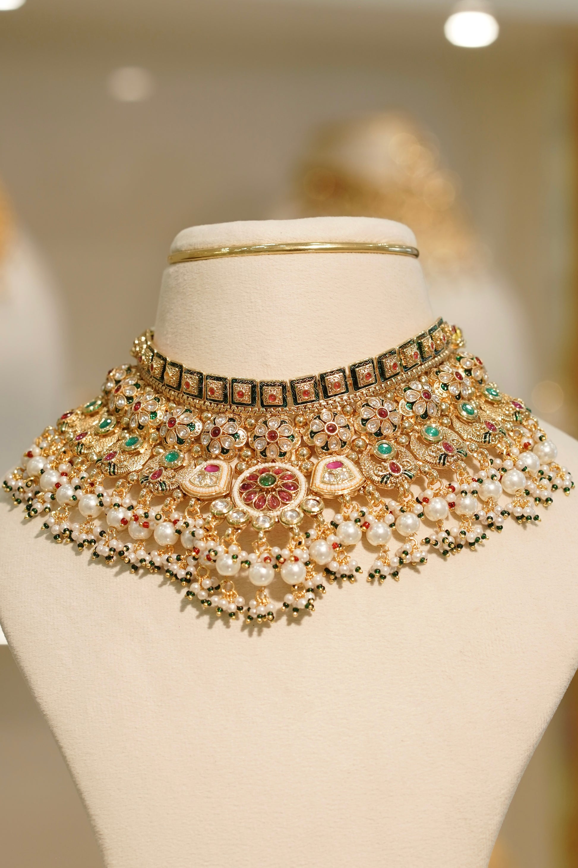 RESHAM Necklace Set, view 2 — AFREEN by toor