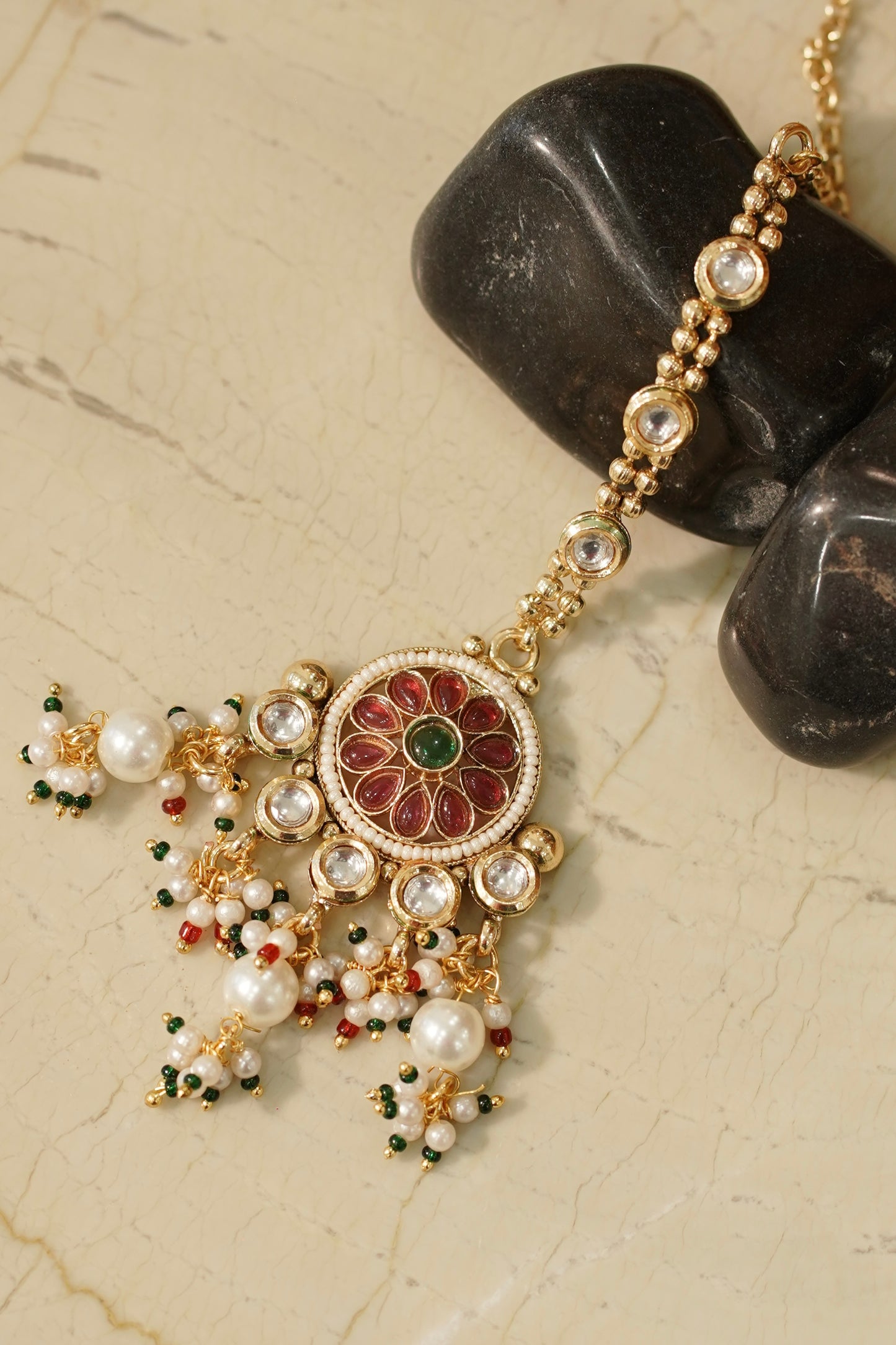 RESHAM Necklace Set, view 5 — AFREEN by toor