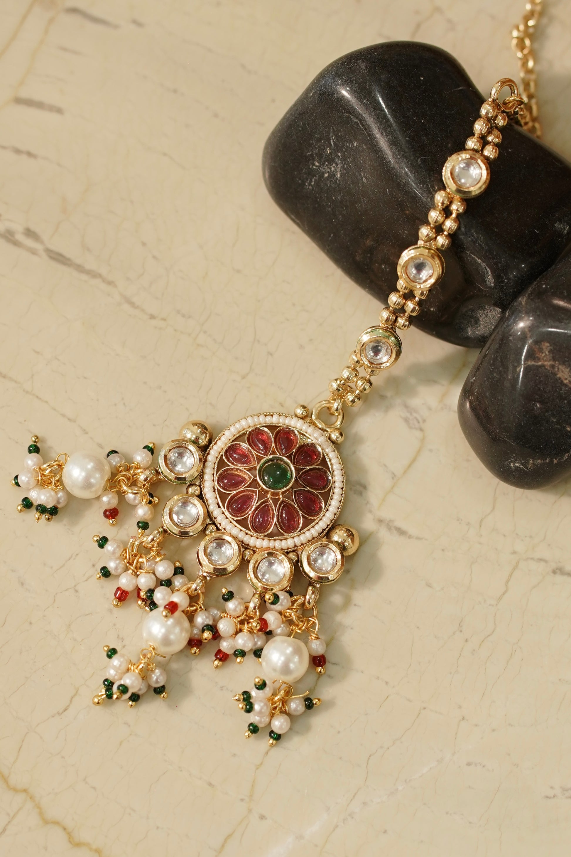 RESHAM Necklace Set, view 5 — AFREEN by toor