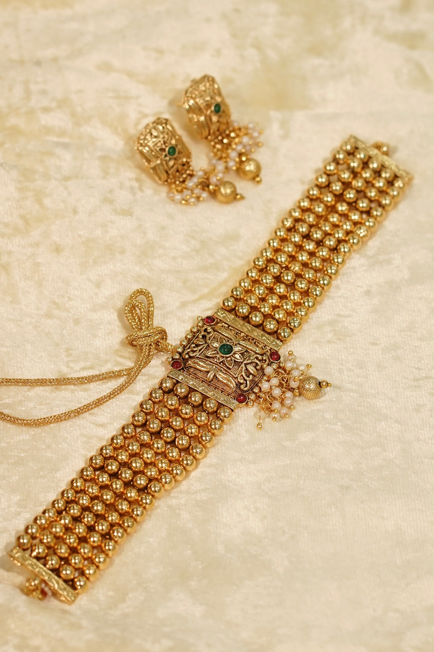 SHREYA Choker Set, view 2 — AFREEN by toor