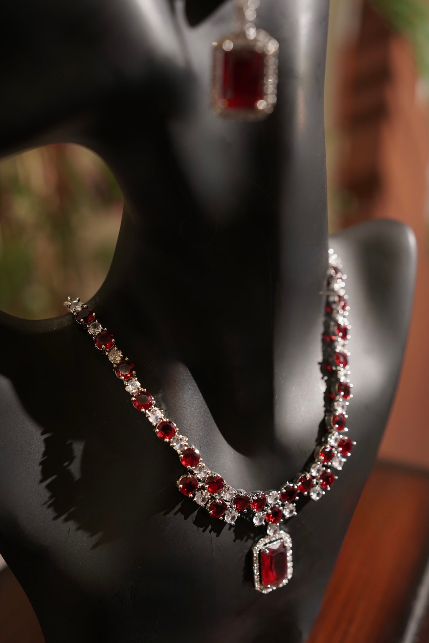 ROOP- AD Diamanté Necklace Set