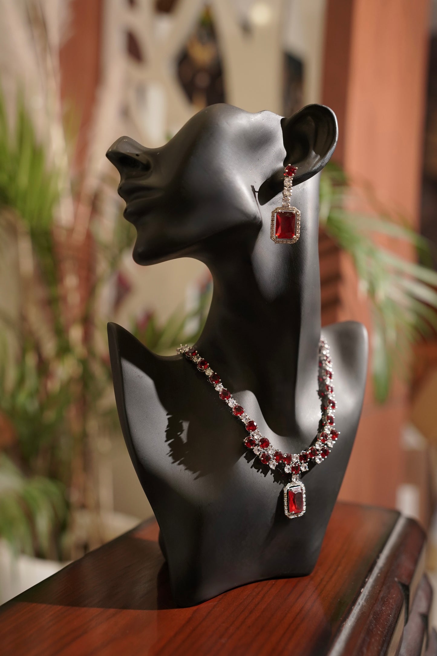 ROOP- AD Diamanté Necklace Set