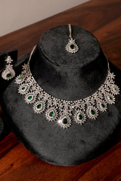 LINA- Diamanté Accent Necklace Set
