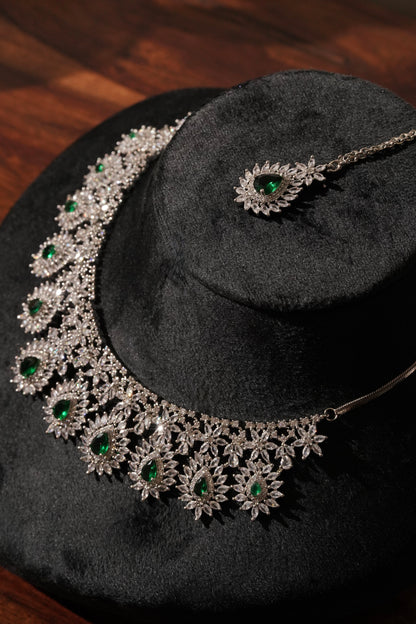 LINA- Diamanté Accent Necklace Set