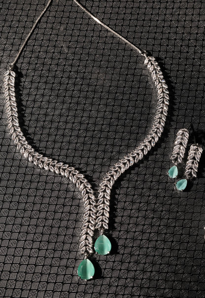 ROSE- AD Diamanté Necklace Set