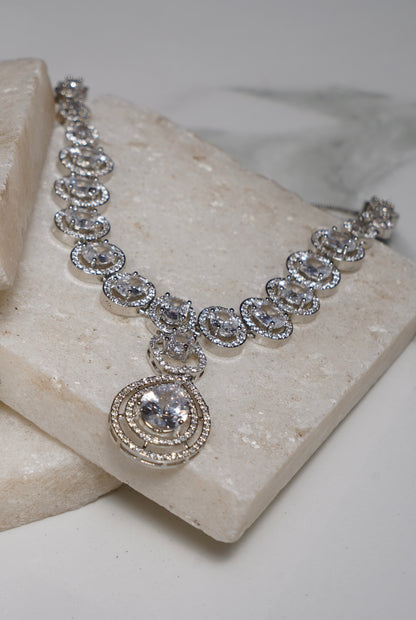 RANIA- AD Diamanté Necklace Set