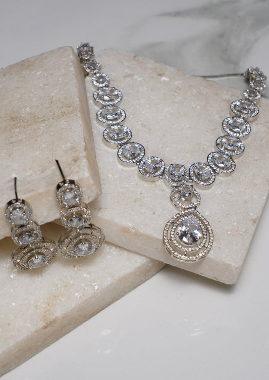 RANIA- AD Diamanté Necklace Set