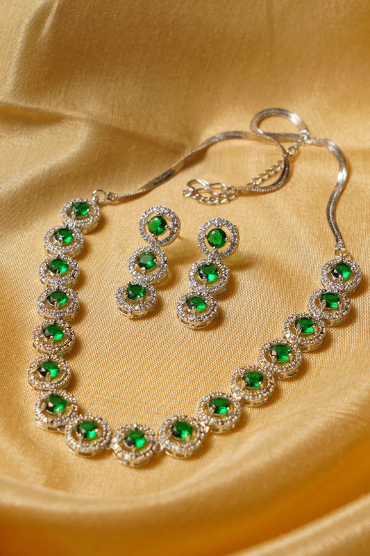 PAAK- AD Diamanté Necklace Set