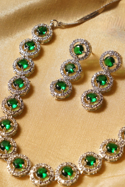 PAAK- AD Diamanté Necklace Set