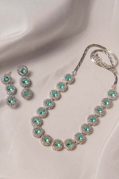 PAAK- AD Diamanté Necklace Set