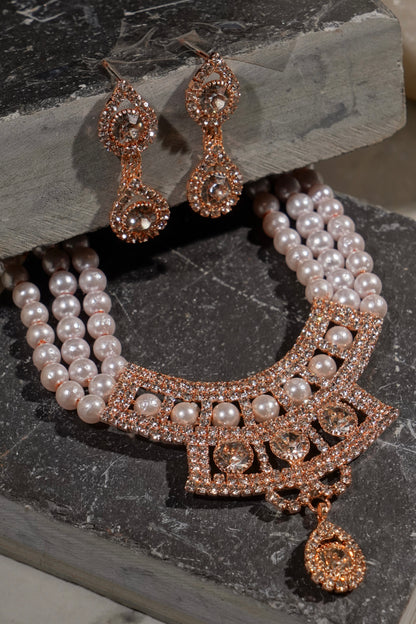 SHAINA- Fresh Water Pearl Necklace Set