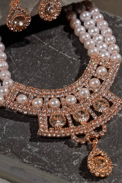 SHAINA- Fresh Water Pearl Necklace Set