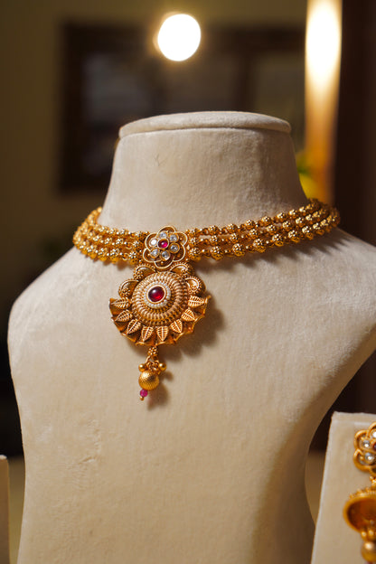 ROOHANI- Antique Choker Set