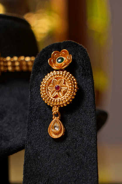 ZEENAT- Antique Choker Set
