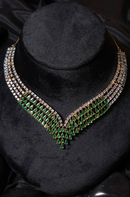 LASHKAR- AD Diamanté Necklace Set