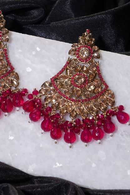 HINA- Gold Dangler Earrings