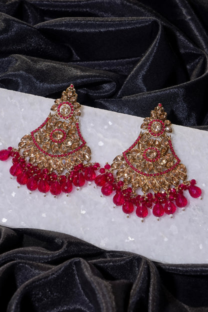 HINA- Gold Dangler Earrings