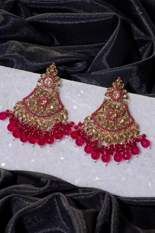 HINA- Gold Dangler Earrings
